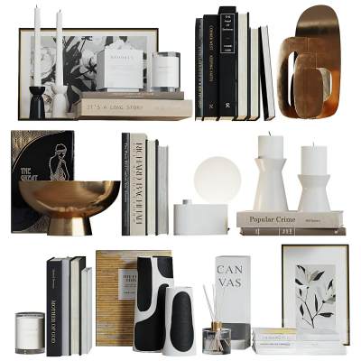 现代书籍蜡烛饰品摆件ID-01